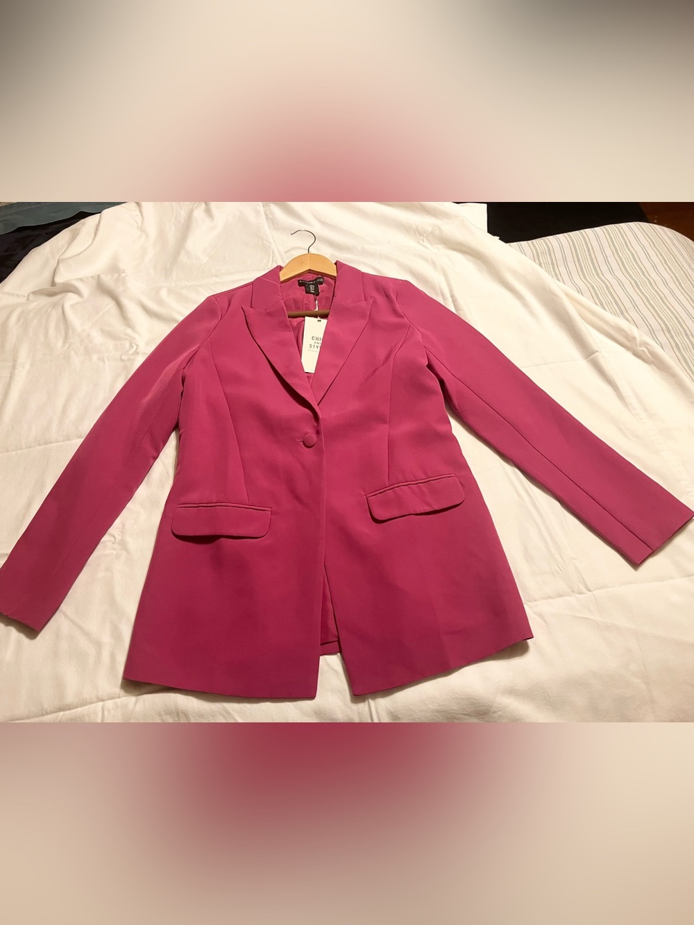 Sincerely Jules Tailored Fuchsia Women's Blazer NWT